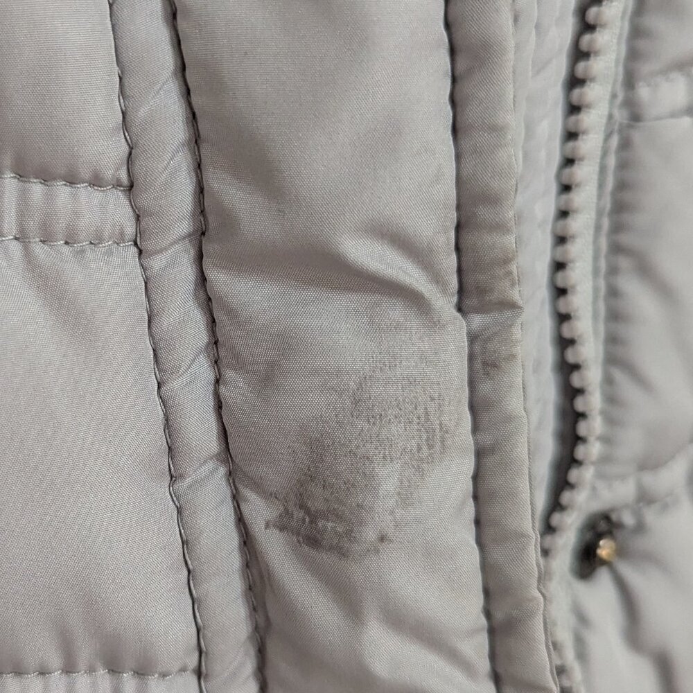 U.S Polo ASSN Women's Puffer Jacket Grey Size S Hooded - Picture 7 of 8